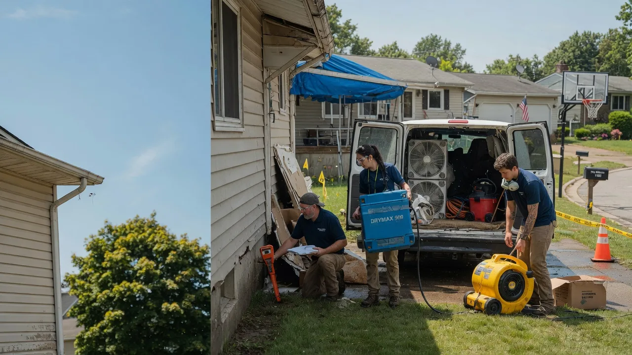 Ceiling Leak Cleanup in Mantua, OH near me